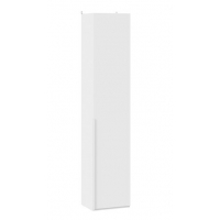 Шкаф для белья Порто 580 с 1 глухой дверью (Белый Жемчуг, Белый софт)